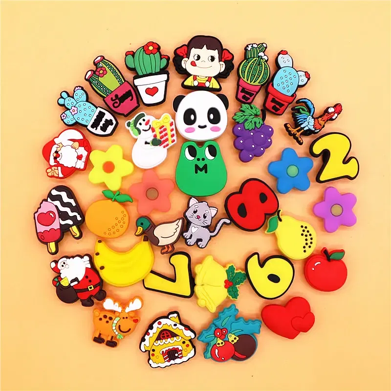 Color: Dark Brown, Ships From: CHINA - 1pcs Christmas Collection PVC Shoe Charms Lovely Animals Garden Shoes Upper Decorations Clogs Pins Unisex Fun Gifts