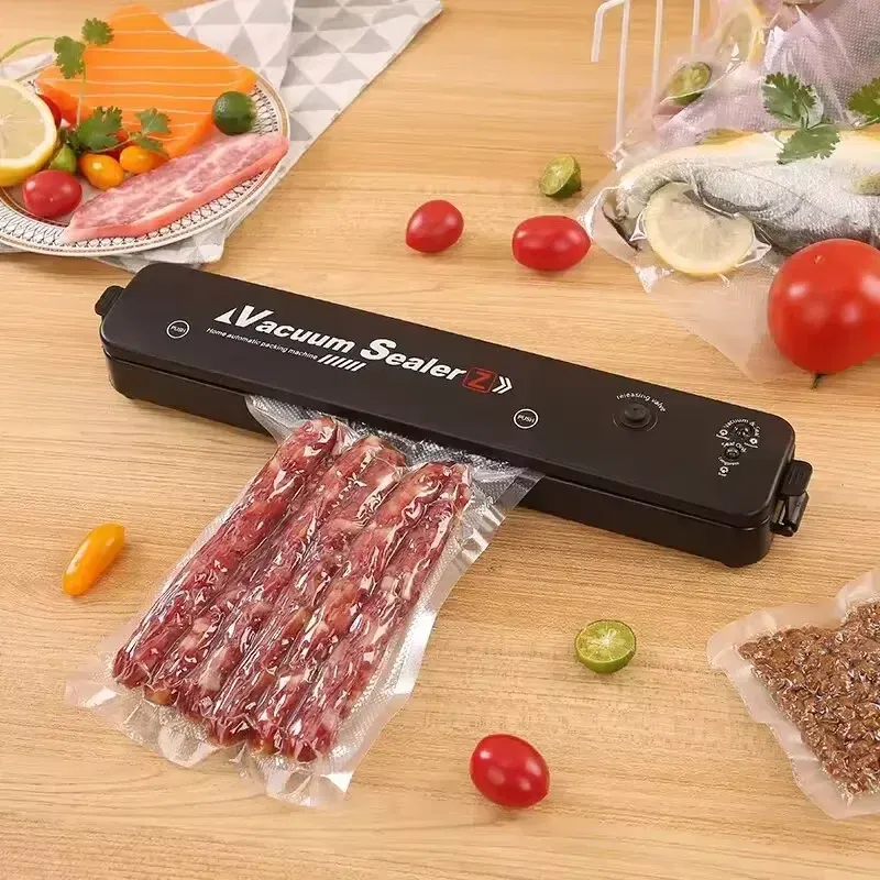 Color: Gold - Automatic packaging machine food vacuum sealing machine portable household vacuum food sealing kitchen helper 220V