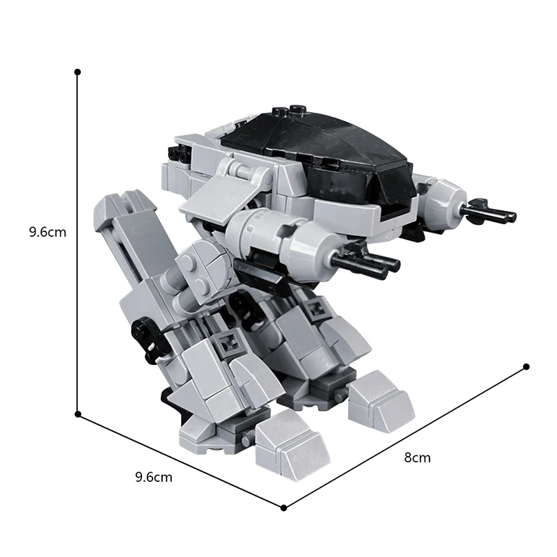 Buildmoc Movie Mech Police Robot 305PCS Bricks ED-209 Robots Model Building Blocks Toys for Children Birthday Gifts
