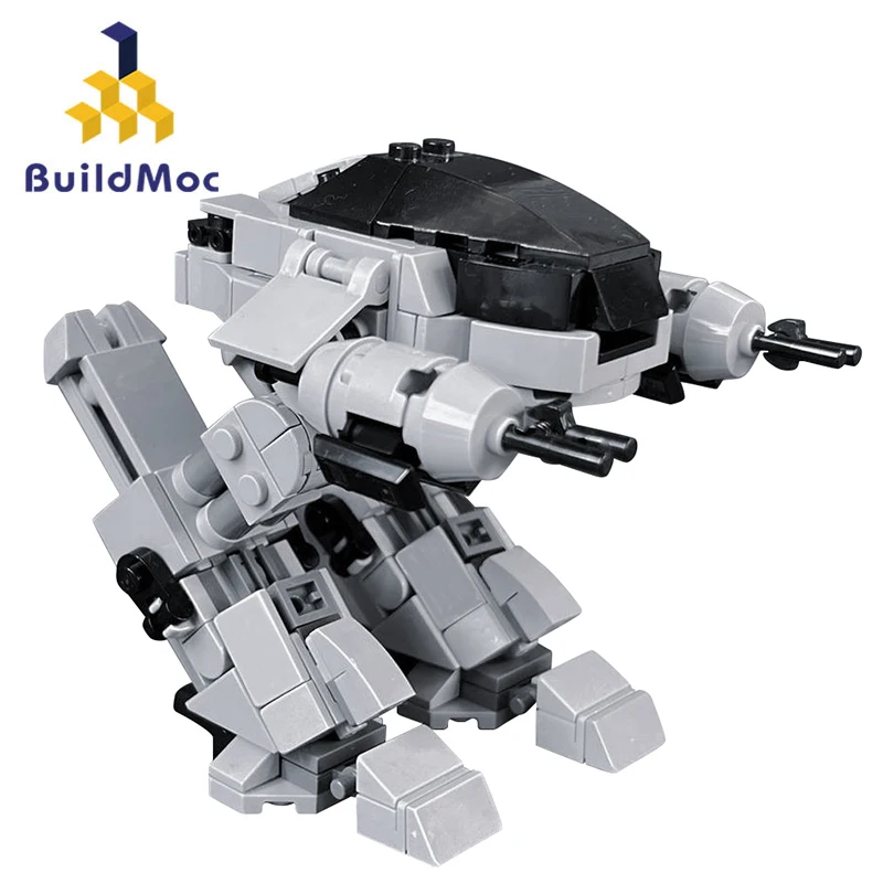 Buildmoc Movie Mech Police Robot 305PCS Bricks ED-209 Robots Model Building Blocks Toys for Children Birthday Gifts