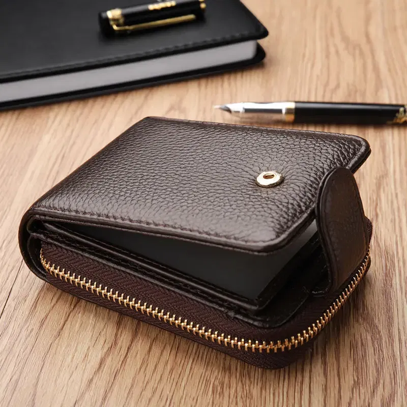 Color: Coffee, Ships From: CHINA - Genuine Leather Driver's License ID Card Holder Wallet Male and Female Credit Card Bag Large Capacity Card Case ID Bag
