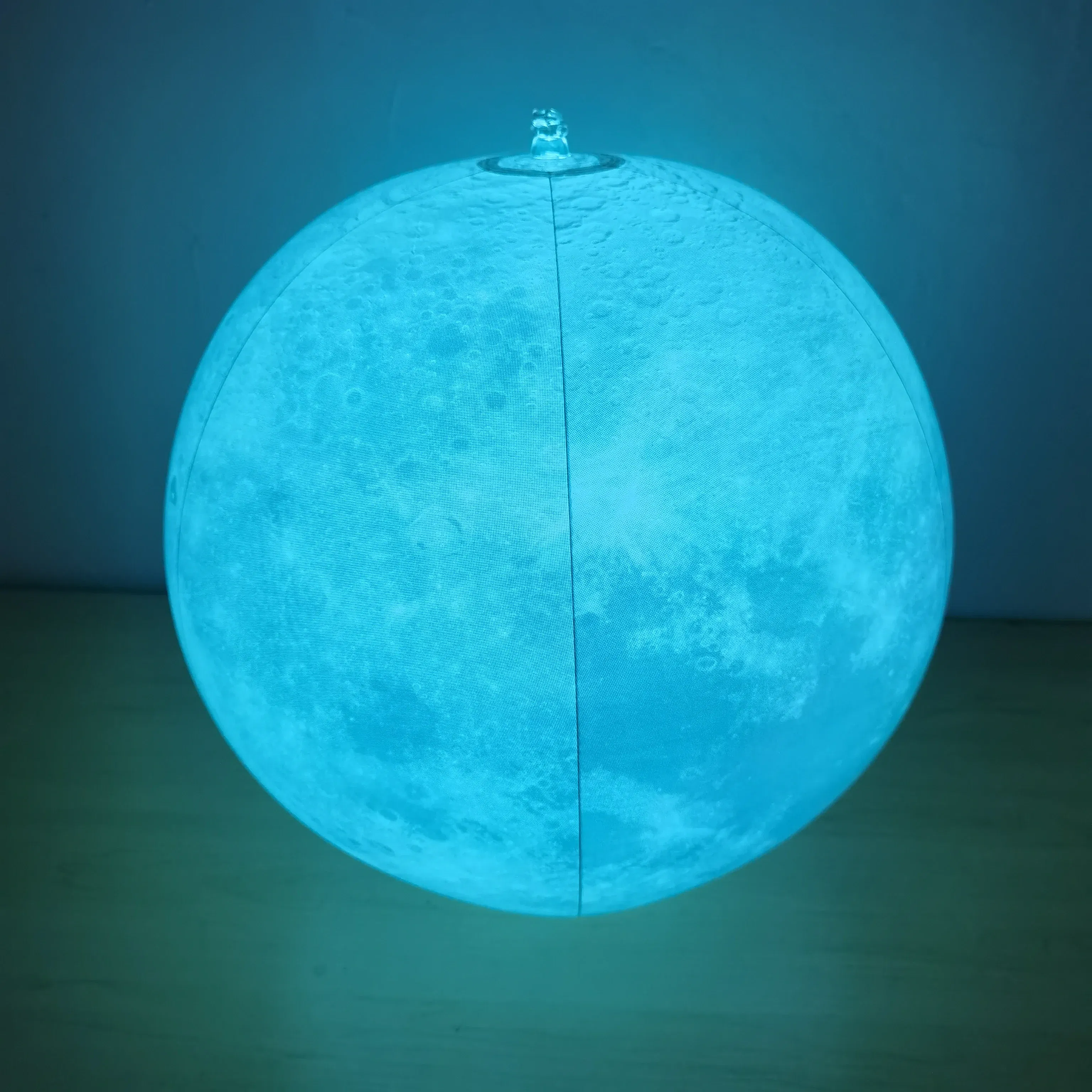 PVC40cm moon filled led16 color remote control light ball outdoor swimming pool layout inflatable floating ball beach ball