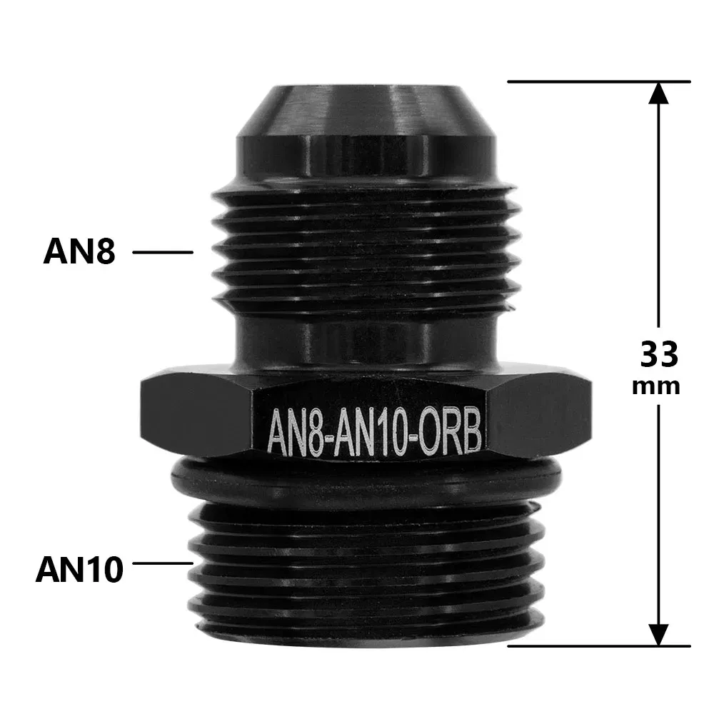 Color: army green - Universal Aluminum Alloy AN6 8 10 12 To AN To M16x1.5 M18x1.5 Metric Fuel Hose Adapter Pipe Thread Fitting CAR OIL COOLER SYSTEM