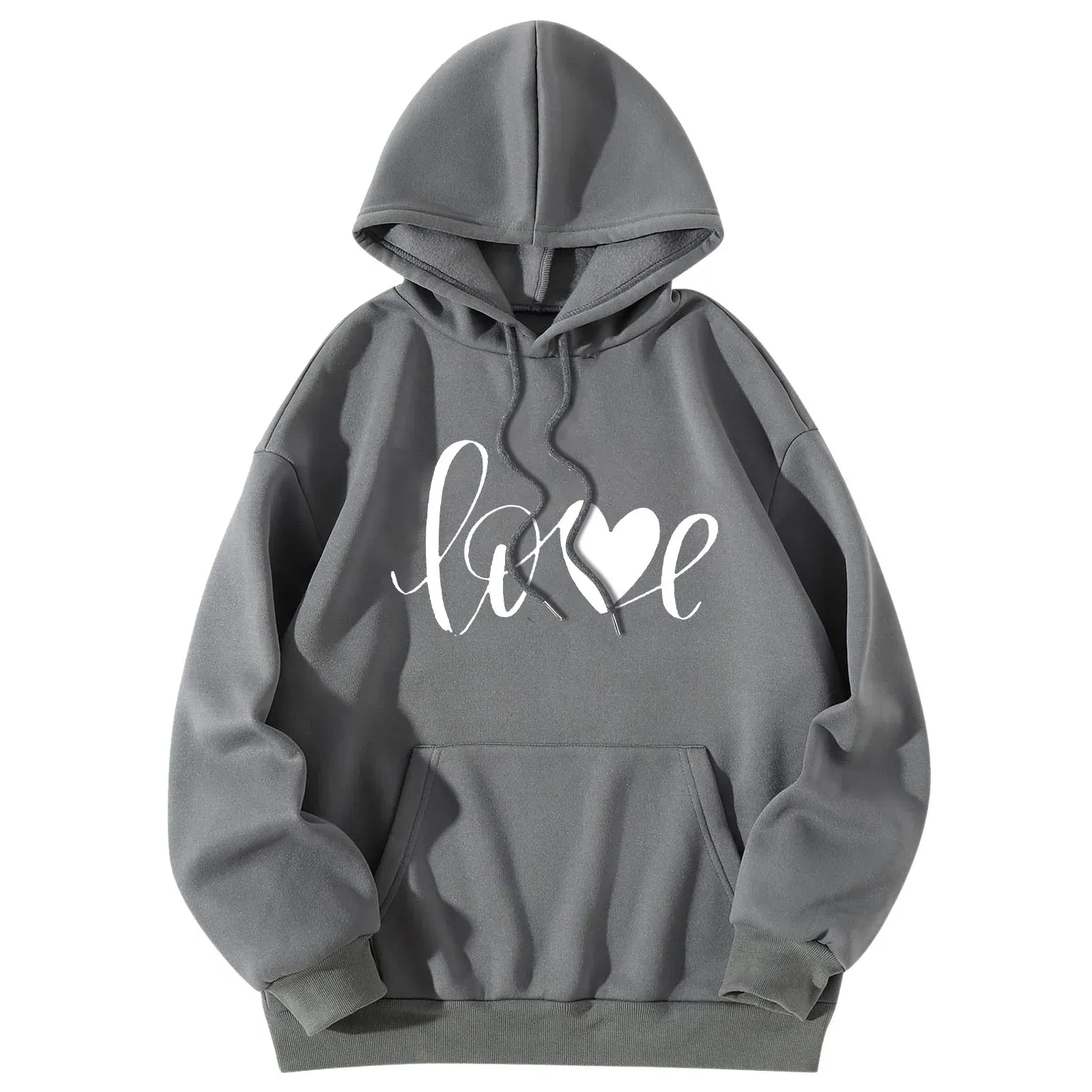 Color: Light Blue, Size: L, Ships From: CN - Men Women Print Long Sleeve Round Neck Hooded Tops Sweatshirt Hoodies Lightweight