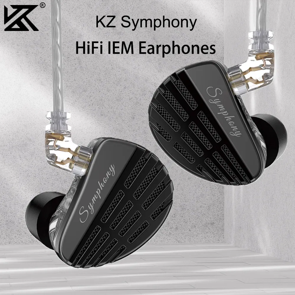 Color: PURPLE, Ships From: CHINA - KZ Symphony in Ear Headphones 13.2mm Planar Driver + 6mm Dynamic Hybrid Driver IEM Wired Earphones With 2Pin Detachable Cable