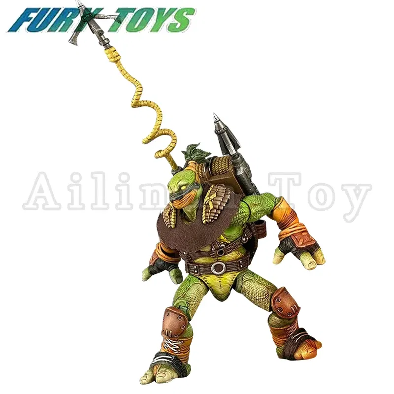 Color: PURPLE - Fury Toys 1/12 5inches Action Figure Wave 3 Rage Samurai Force Turtle Summer Anime Model