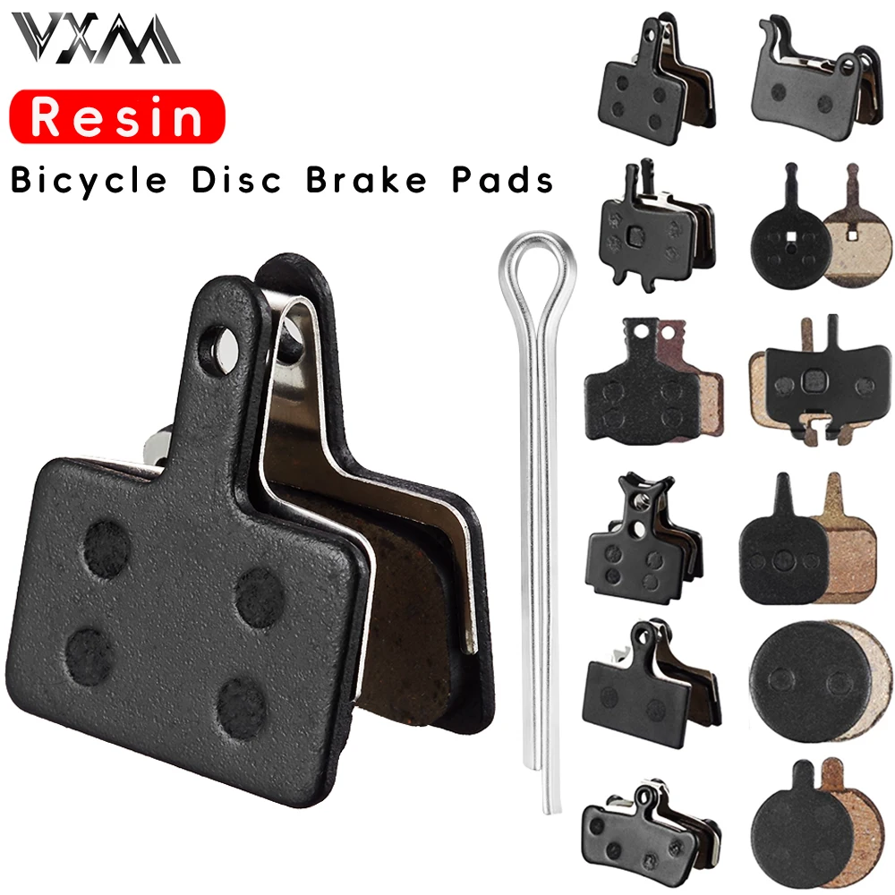 Color: Clear - VXM MTB Bike Cycling Hydraulic Disc Brake Pads Resin semi-metallic for SHIMANO AVID HAYES Magura Formula M8020 DB Bicycle Parts