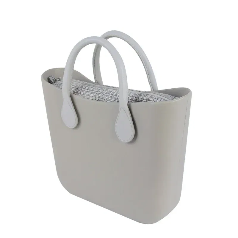 Color: Gold - TANQU Classic Mini linen canvas organizer fabric inner lining Insert for Obag Mini O Bag Women's Handbag Accessory