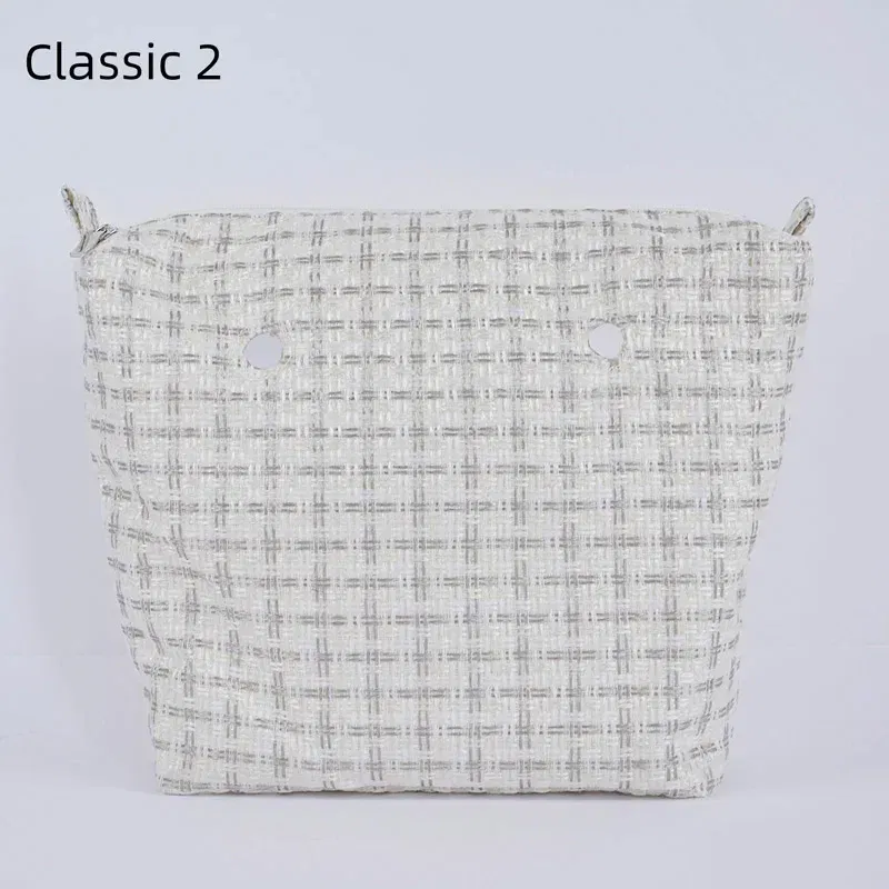 Color: Gold - TANQU Classic Mini linen canvas organizer fabric inner lining Insert for Obag Mini O Bag Women's Handbag Accessory