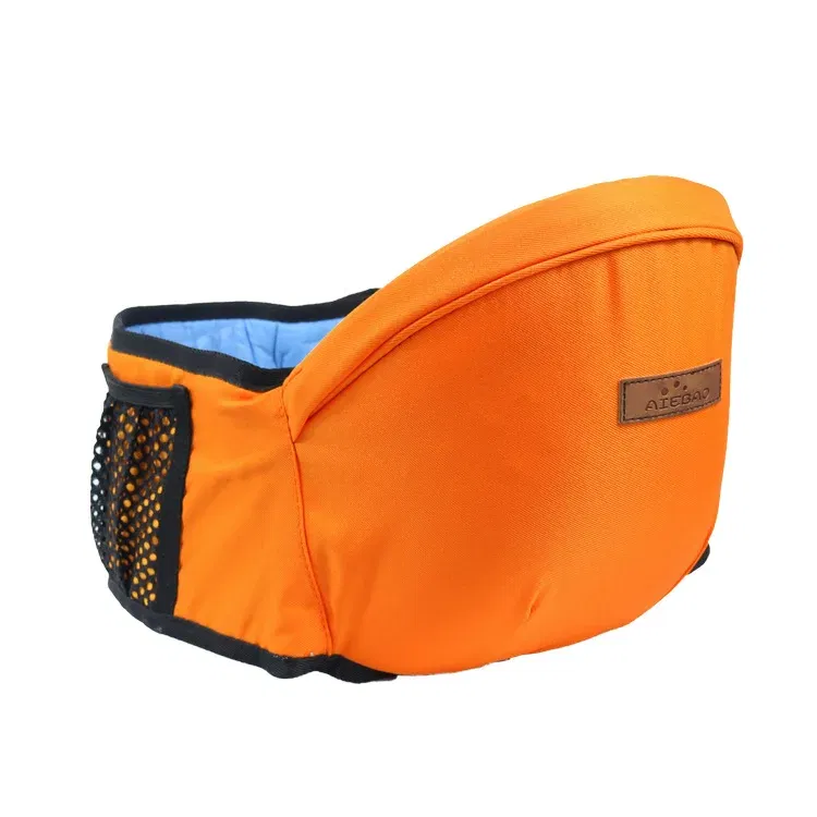 Color: Orange - Baby Carrier Waist Stool Walkers Baby Sling Hold Waist Belt Backpack Hipseat Belt Kids Adjustable Infant Hip Seat