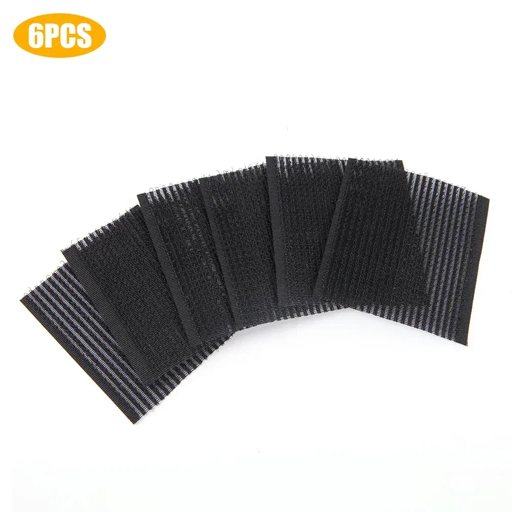 Color: GRAY - 6Pcs Barber Acessories Bangs Magic Paste Posts Hair Sticker Clip Gripper Barber Grippers Hair Holder for Hair Styling Cutting
