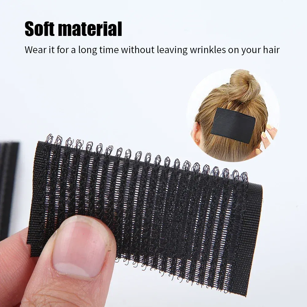 Color: GRAY - 6Pcs Barber Acessories Bangs Magic Paste Posts Hair Sticker Clip Gripper Barber Grippers Hair Holder for Hair Styling Cutting