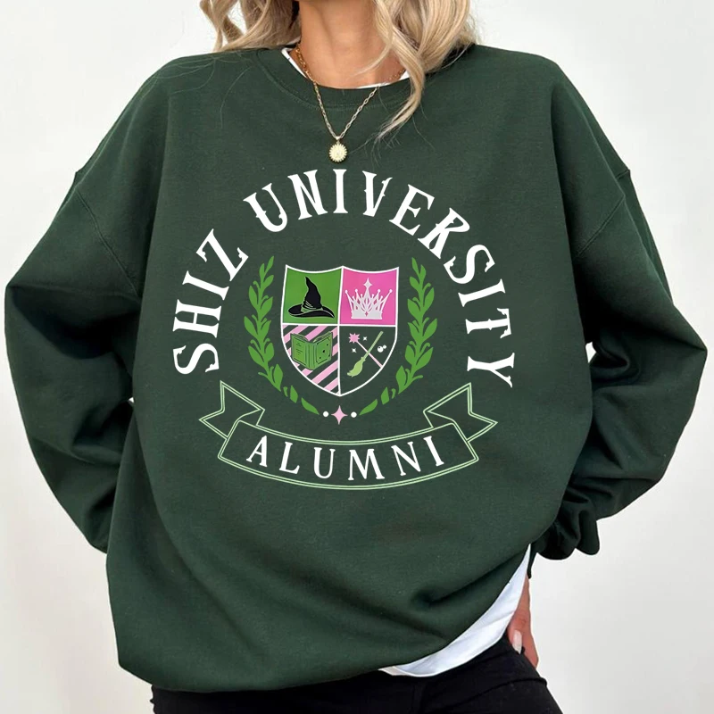 Color: Maroon, Size: M - Individual Wicked Alumni Sweatshirt Woman Clothing Harajuku Pullover Streetwear Autumn Long Sleeve Women's Clothing Hoodies