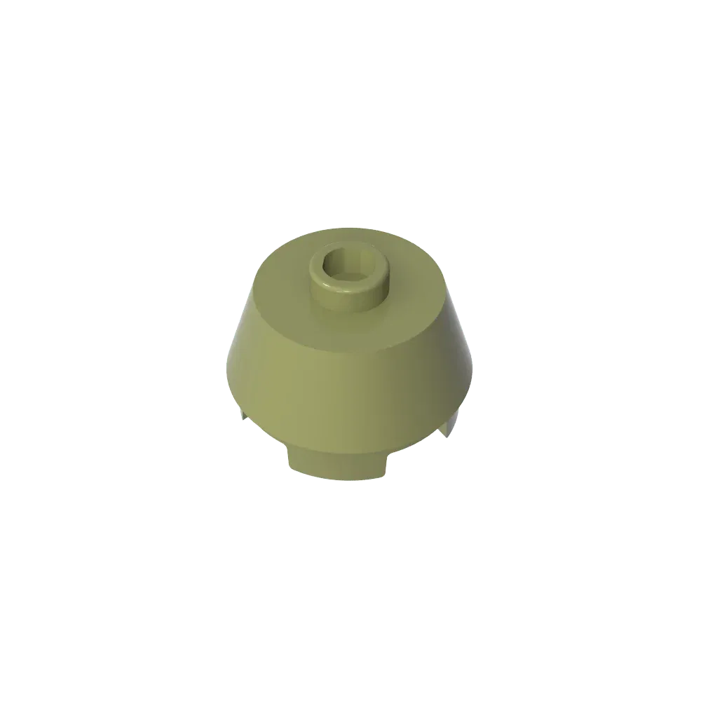 Color: Light Grey - Gobricks GDS-946 Cone 2 x 2 Truncated compatible with lego 98100 pieces of children's DIY Educational Building Blocks Technical