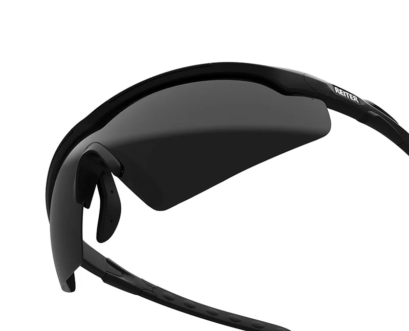 Lenses Color: GRAY, Frame Color: black - Anti-Impact, Through Cone-Shaped Military-Specific Shooting Glasses Ballistic Tactical Goggles Combat UV Protection Sunglasses