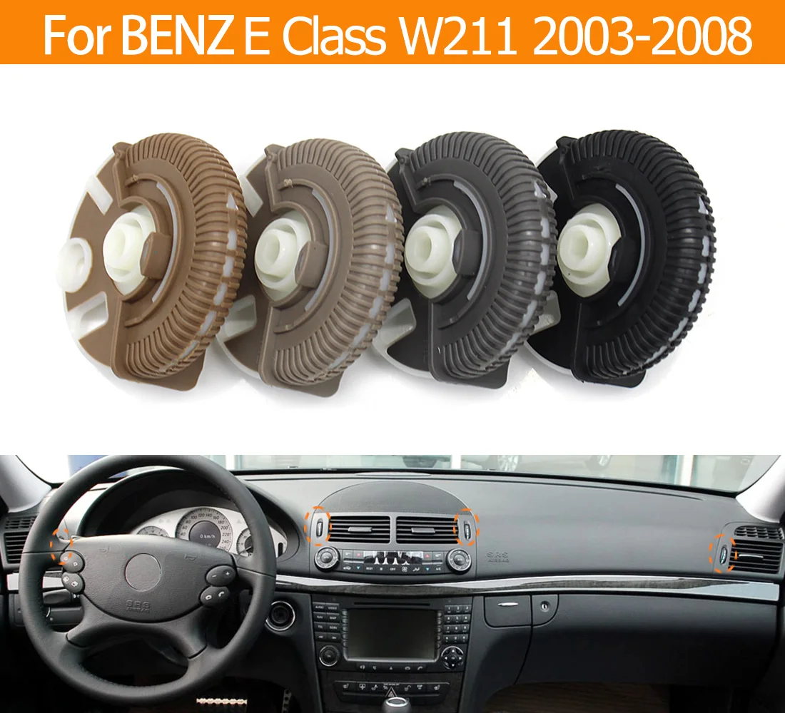 Color Name: Black - Front Air Conditioner Control Roller Ac Vent Base Rolling Wheel For Mercedes Benz E Class W211 2003-2008 E200 E230 E260 E280