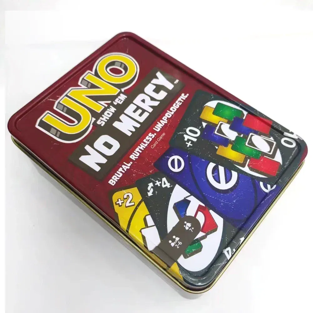 Color: Light Grey - new UNO NO MERCY Matching Card Game Minecraft Dragon Ball Z Multiplayer Family Party Boardgame Funny Friends Entertainment Poker