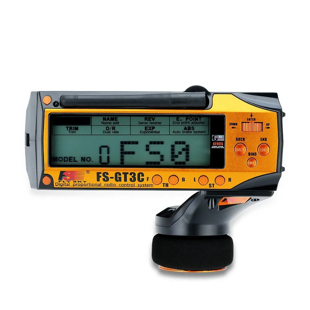 Color: Silver - Flysky FS-GT3C 2.4Ghz 3CH Remote Controller LCD Radio Transmitter with FS-GR3E Receiver for RC Car Truck Crawler Boat