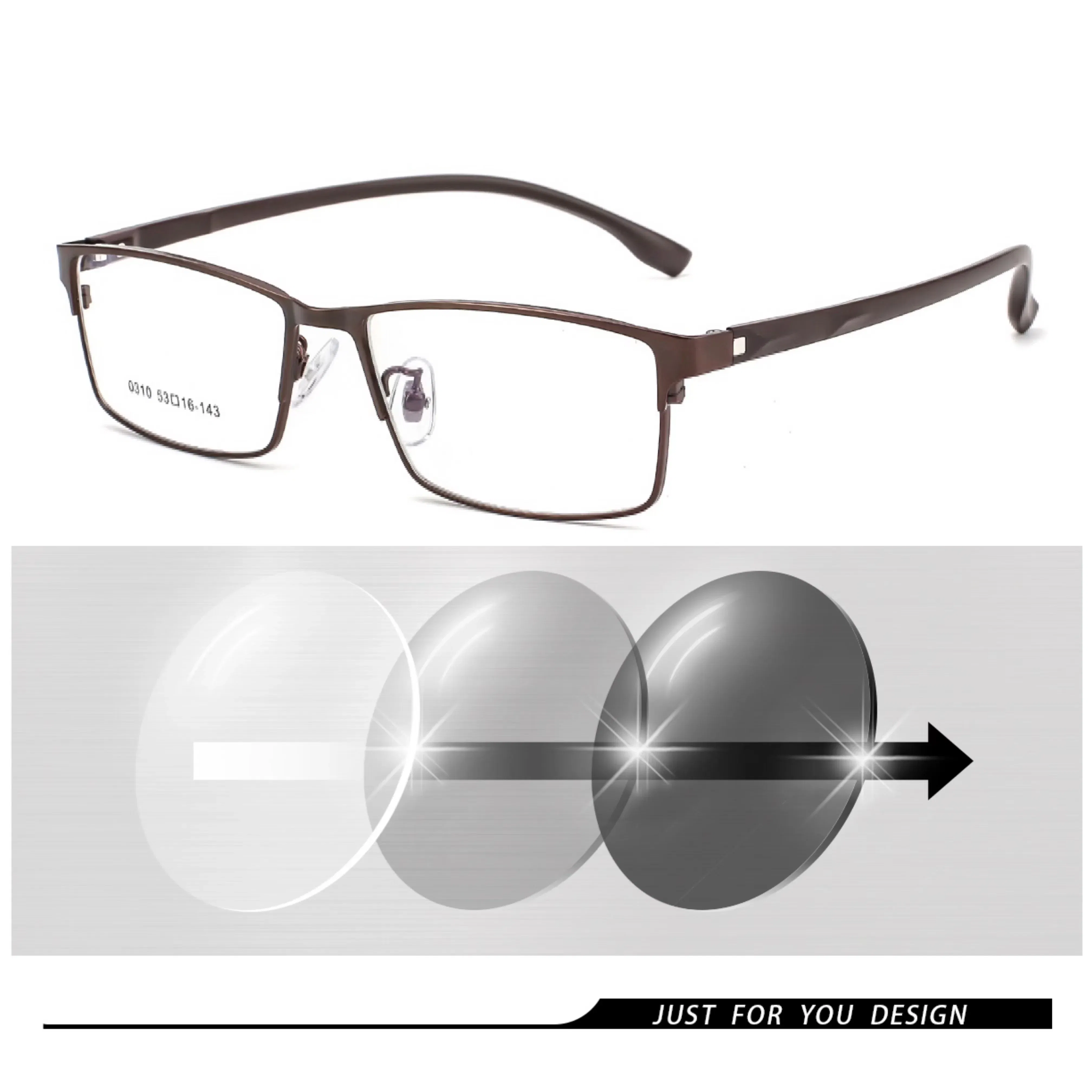 Frame Color: Yellow, Ships From: CHINA, Eye Prescription: +350 - New Finished Myopia Sun Photochromic Glasses Fashion Chameleon Gray Lens Metal Legs With Degrees Sunglasses -1 -1.5 -2.0 -2.5 -3