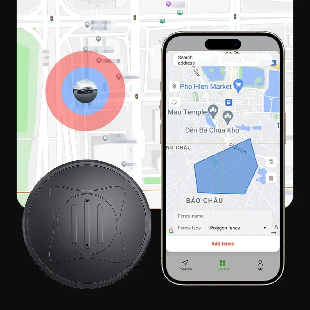 Color: Beige - Mini GPS Tracker Car Locator App Real Time Tracking Location Anti-lost Positioner Device tracking device llavero silbato key