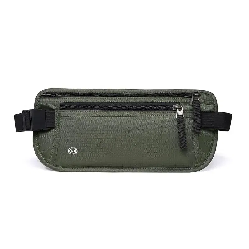 Color: Yellow - Travel Waist Bag Money Belt Slim Passport Holder RFID Blocking Travel Invisible Pouch Protect Cash Credit Cards Travel Documents