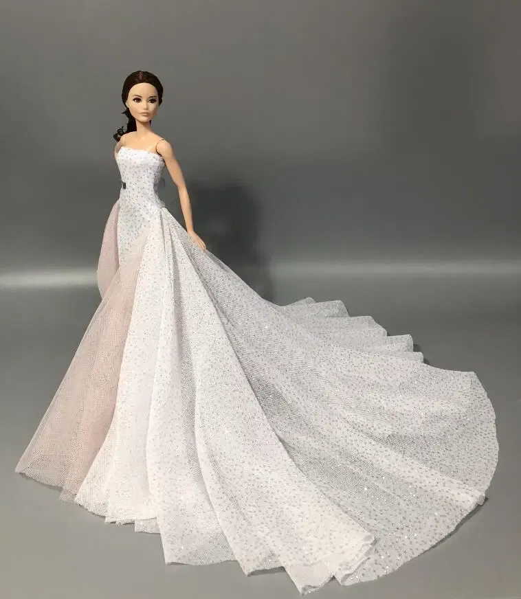 Color: Pink - fashion outfits Collector's Edition case for barbie wedding dress Doll clothes Princess Cute Birthday Children's Day Gift Girl