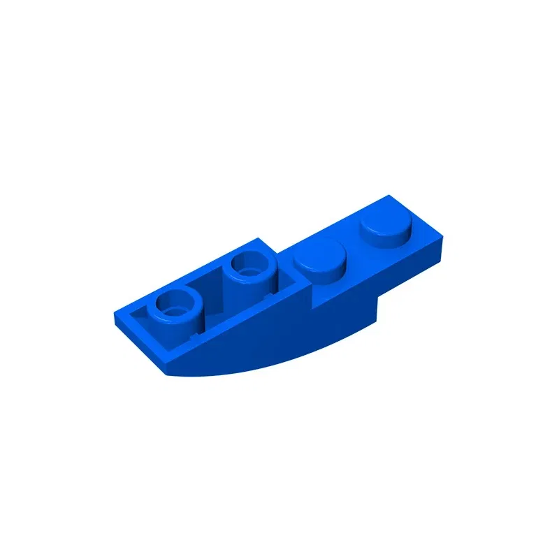 Color: DEEP BLUE - Gobricks GDS-731 BRICK 1X4X1 INV. BOW compatible with lego 13547 children's DIY Educational Building Blocks Technical