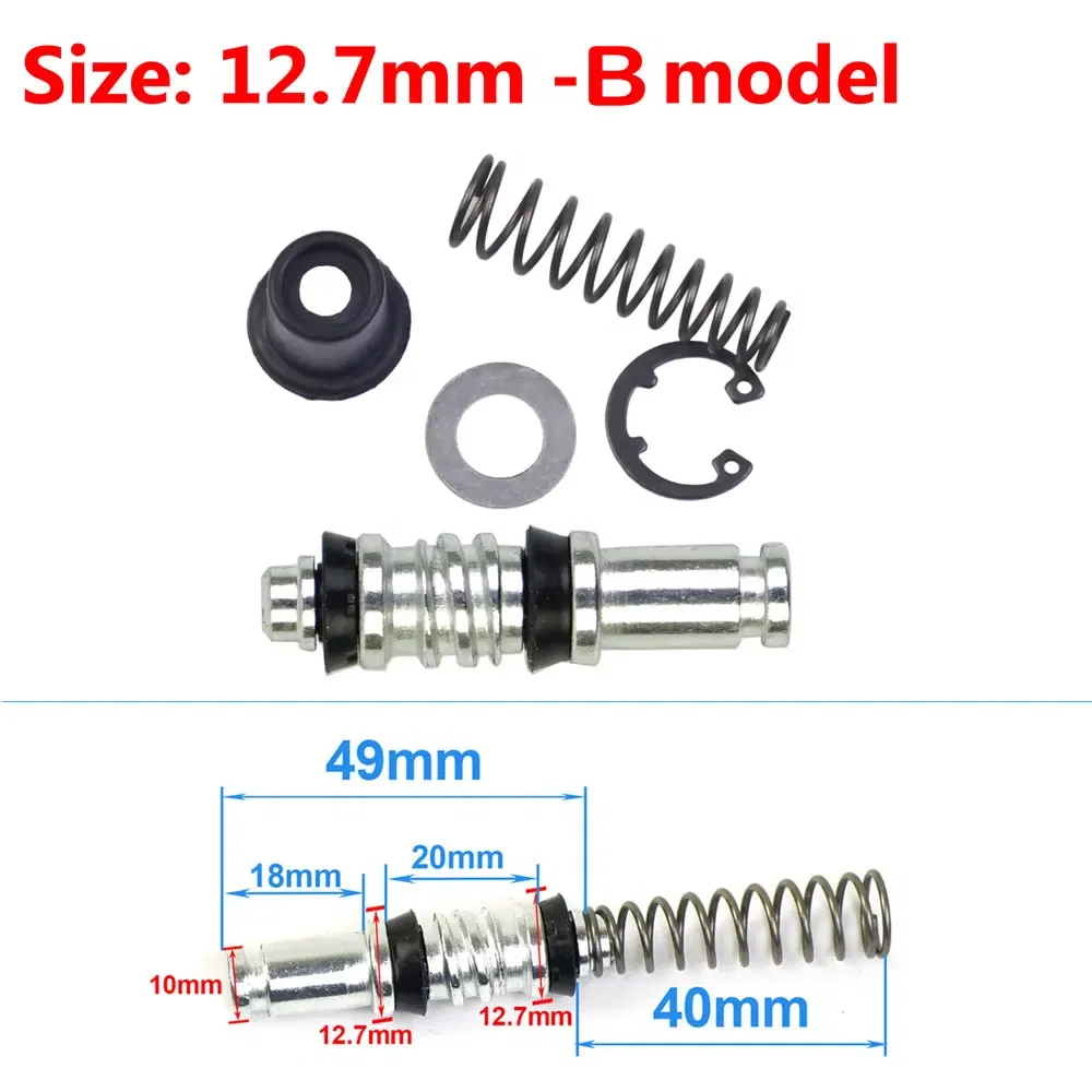 Color: Ivory - Motorcycle Clutch Brake Pump Piston Plunger Repair Set Master Cylinder Piston Rigs Repair Fit Motocros/Scooter Brake Accessories