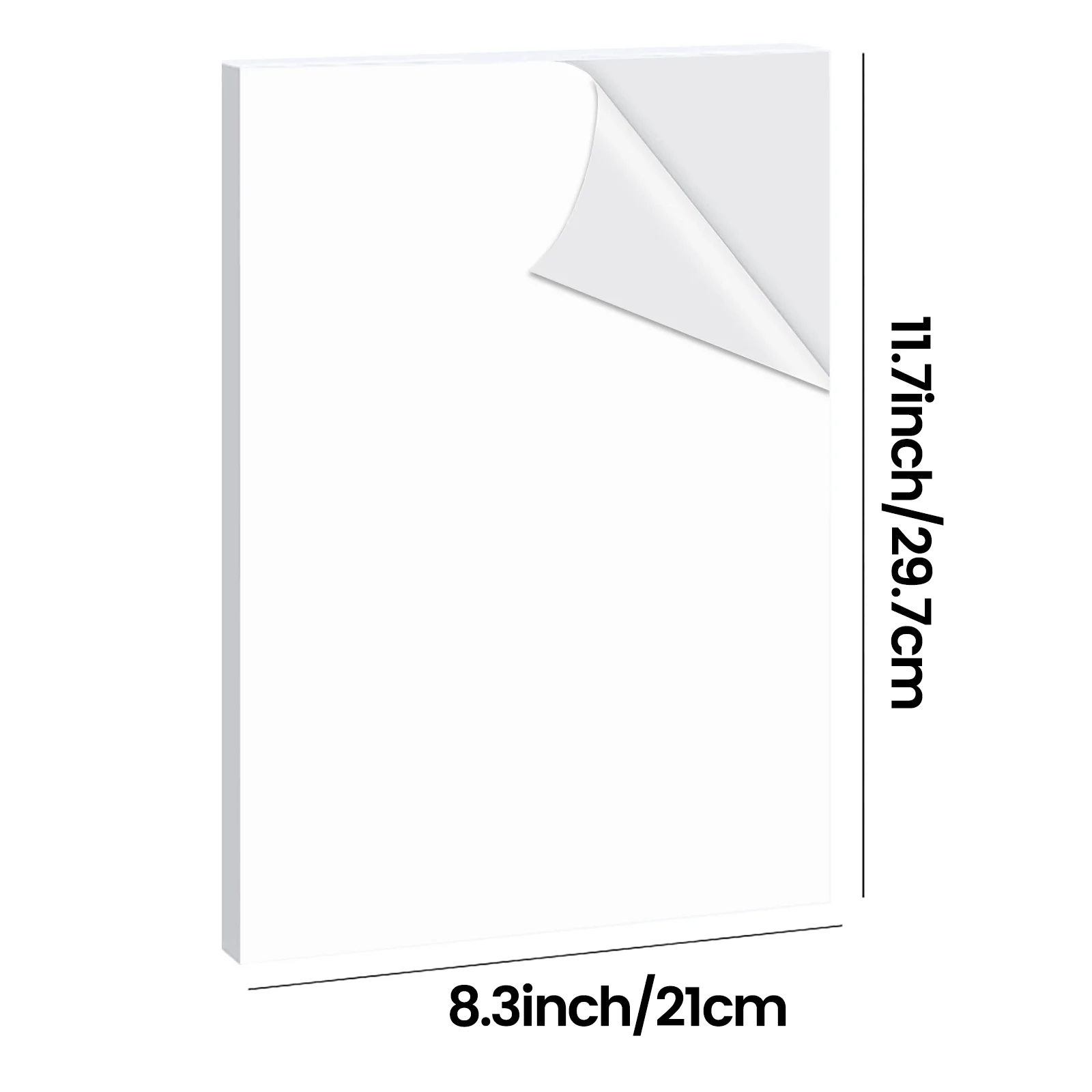 Color: light yellow - 10/20/30/40 Sheets A4 pp Matte Vinyl Sticker Paper for Inkjet Printer Sticker Papers White Labels Waterproof & Tear-Resistant