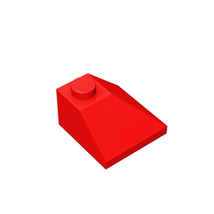 Color: Clear - Gobricks GDS-621 CORNER BRICK 2X2/45 OUTSIDE compatible with lego 3045 children's toys Assembles Building Blocks