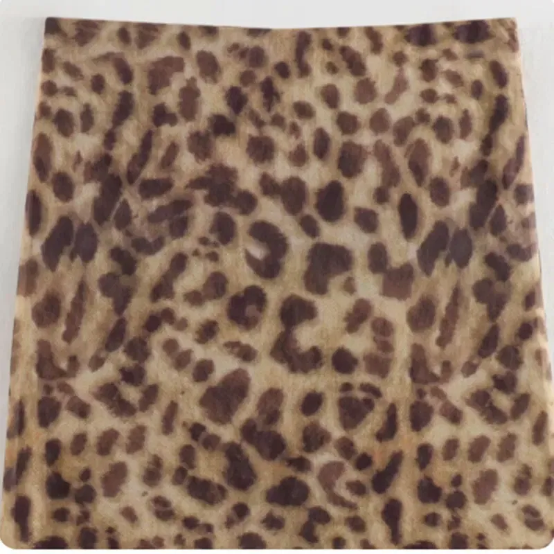 Color: camel, Size: M - Women Leopard Tulle Midi Skirt 2024 Summer Fashion High Waist Elasticated Waistband Long Skirts Streetwear