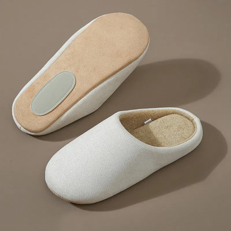 Color: Grape, Shoe Size: 38-39, Ships From: CHINA - Asgard Women Warm House Slippers Winter 2024 New Silent Flat Bedroom Slides Indoor Cozy Fur Women Cotton Shoes Men Fuzzy Slipper