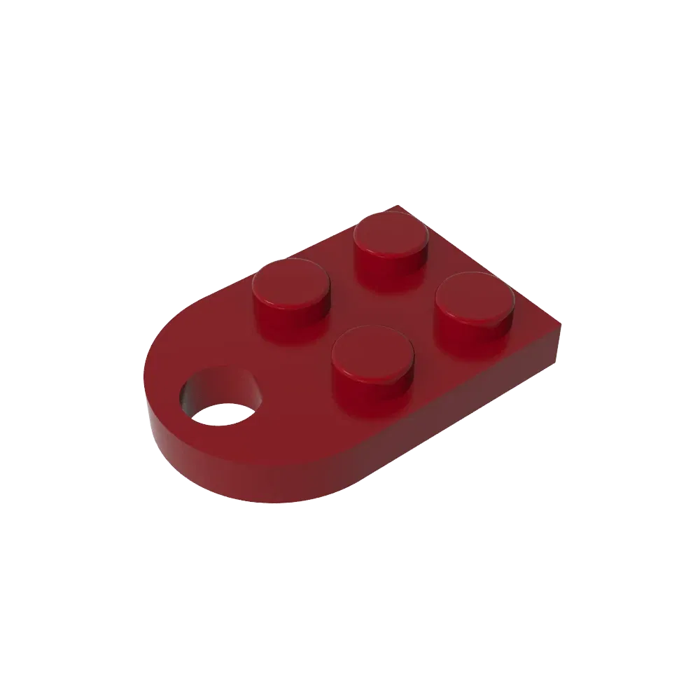 Color: plum - Gobricks 1pcs Moc Bricks Plate Special Parts 3x2 with Hole Compatible with 3176 Assemble Building Block Kids Toys DIY Gift Adult