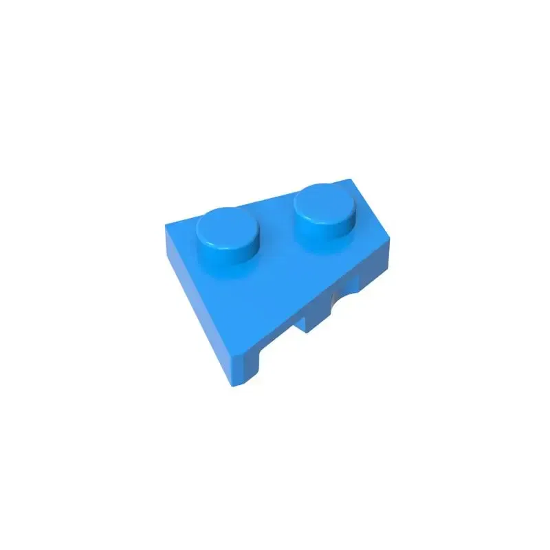 Color: light green - Gobricks 10PCS Parts Wedge, Plate 2 x 2 Left Compatible with 24307 pieces of children's toys Building Blocks Educatonal  Techni