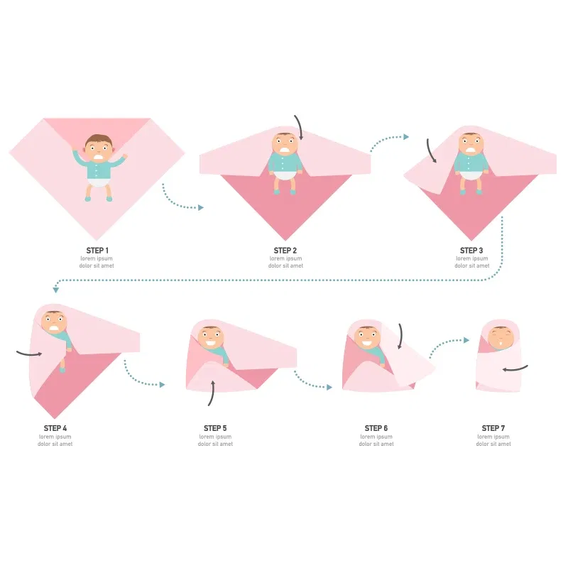 Color: Fuchsia - Kangobaby New Design 2pcs Set Double Layers 100% Cotton Newborn Baby Muslin Swaddle Blanket