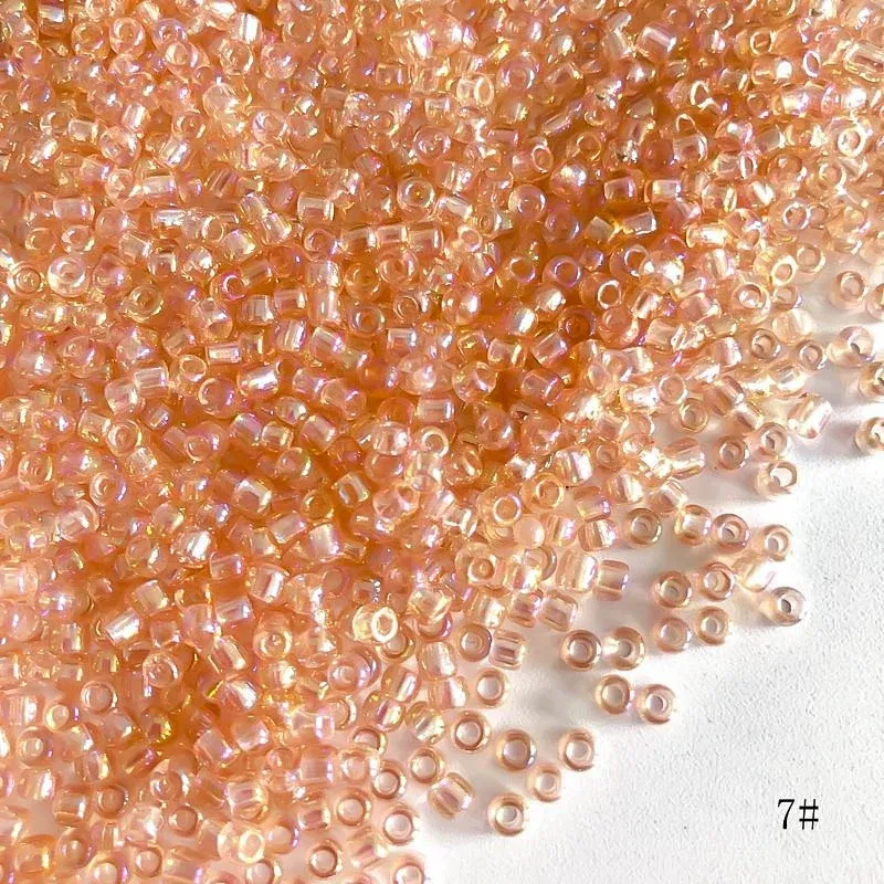 Color: SKY BLUE, Item Diameter: 3mm - 2mm 3mm 4mm Glass Seed Loose Beads Small Charms DIY Craft Bracelet Beads for Jewelry Making Supplies Necklace Accessories