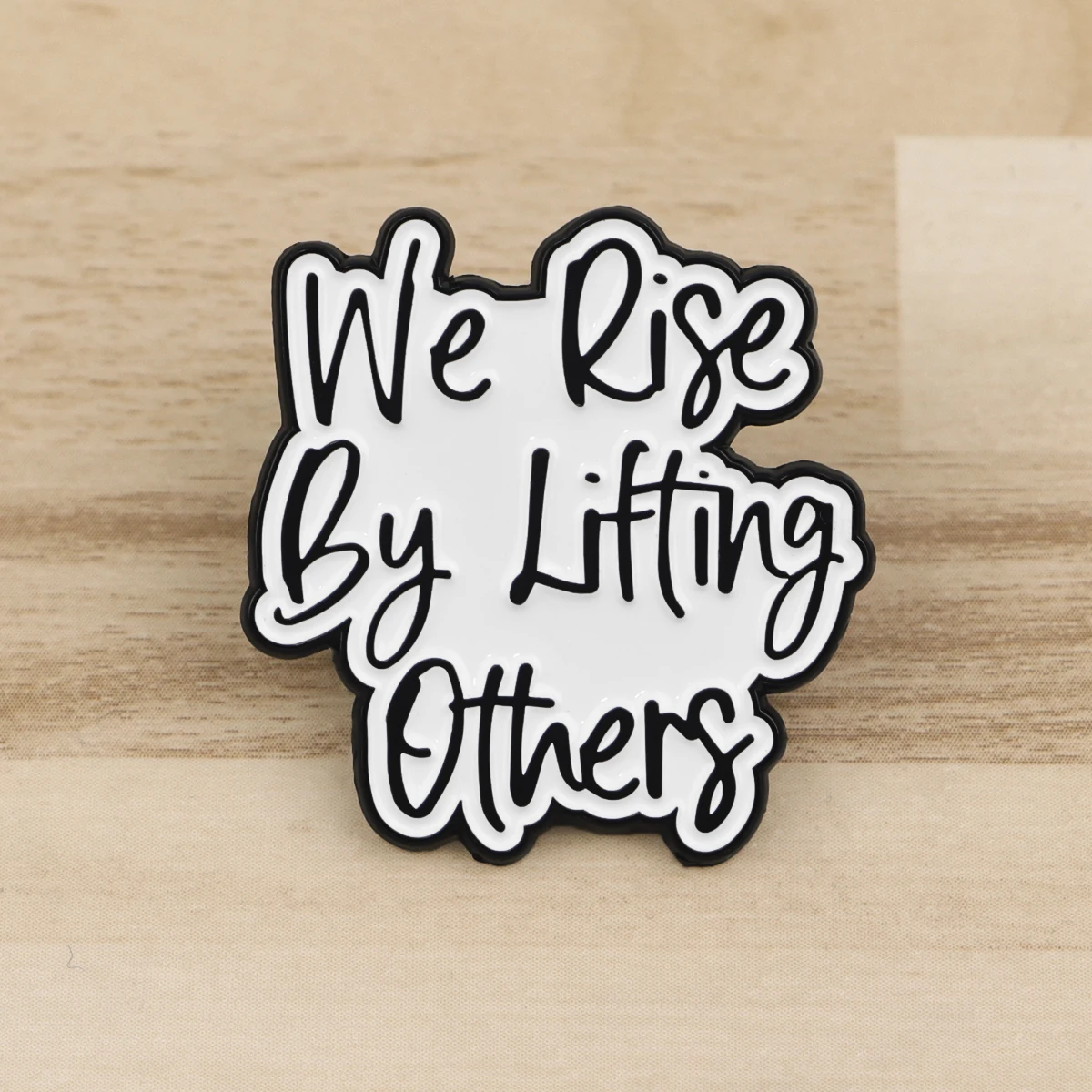 Metal color: pink, Color: WHITE, Main Stone Color: WHITE - Rose Enamel Pin Lapel Pins Badges on Backpack Women Funny Quotation Brooch Clothes Jewelry Fashion Accessories Gift