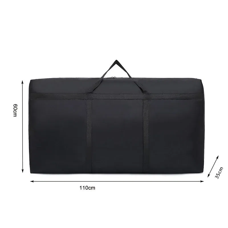 Color: Pink - super large capacity travel duffel bag foldable luggage travel bag Waterproof Polyester Organizer Cloth Quilt Storage Bag