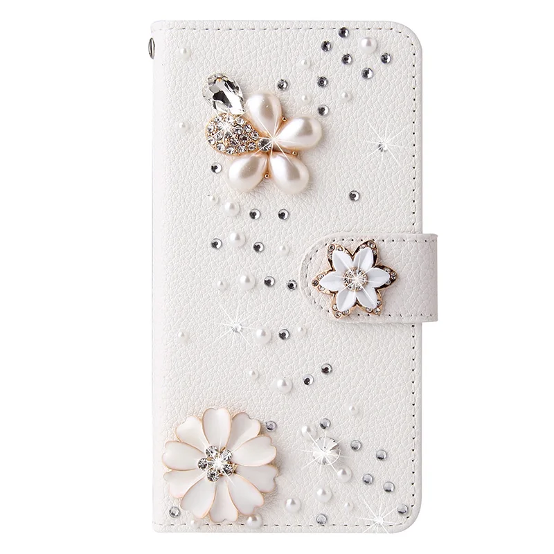 Color: Blue, Material: Wood - Flip Glitter Case For Samsung Galaxy S25 Ultra S24 FE S23 S22 S21 S20 Plus A35 A55 A16 A14 A15 A34 A54 Leather Cover Case
