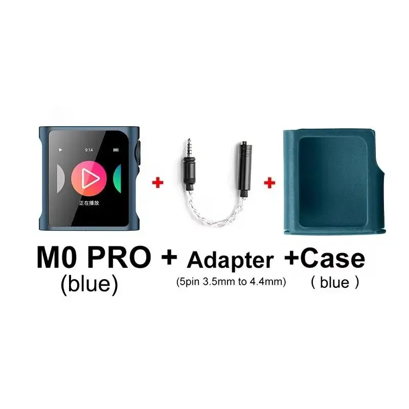 Color: SKY BLUE, Ships From: CHINA - New! M0 Pro Hi-Res Audio HIFI Bluetooth Portable Music MP3 Player DAP USB DAC Dual ES9219C LDAC aptX PCM384 DSD128