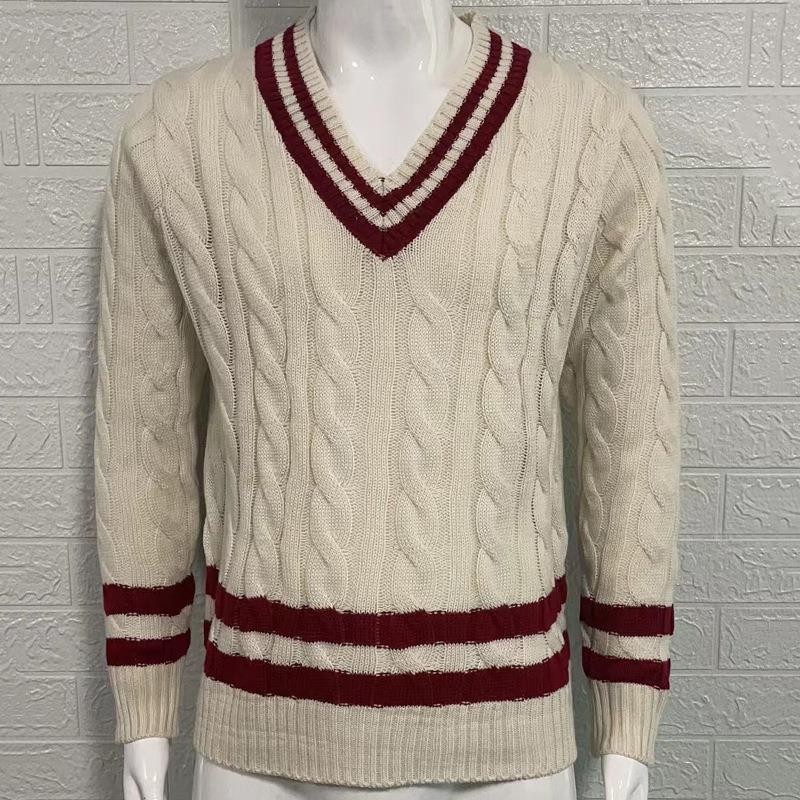 VividLine Men's V-Neck Fusion Sweater