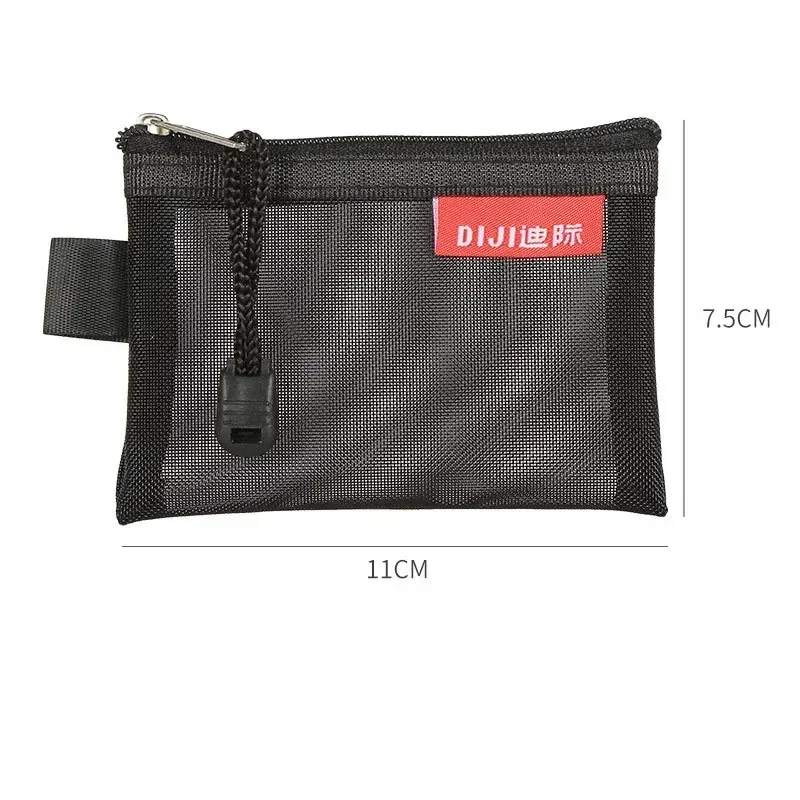 Color: green - Mini Mesh Coin Bags Money Earphone Data Line Storage Bags Bus ID Credit Card Holder Zipper Pouch Traveling Small Coin Wallet
