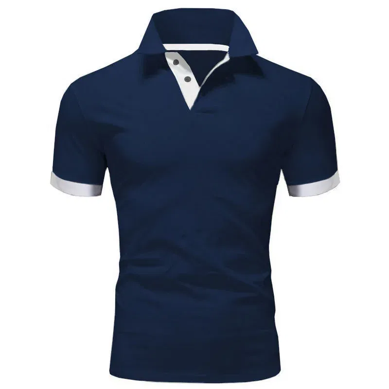 Color: GRAY, Size: XXL - Men's Short Sleeve Polo Shirts Casual Slim Fit Basic Designed Shirts Quick-drying Anti-wrinkle Tops
