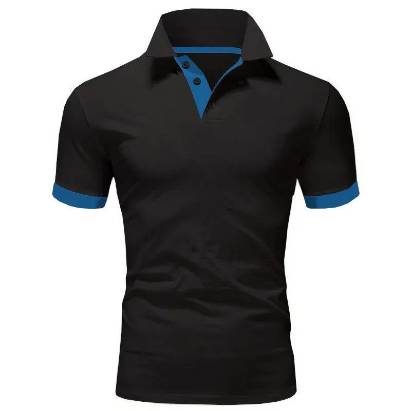 Color: GRAY, Size: XXL - Men's Short Sleeve Polo Shirts Casual Slim Fit Basic Designed Shirts Quick-drying Anti-wrinkle Tops