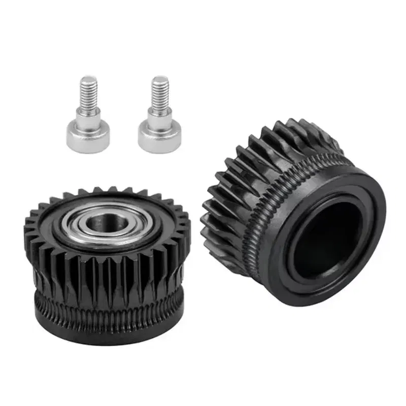 Color: Blue - 2pcs/lot CR K1C K1 Gear All Metal Filament Drive Gear for Creality K1 Max Extruder Nickel Plated DLC Coating High Hardness Wear