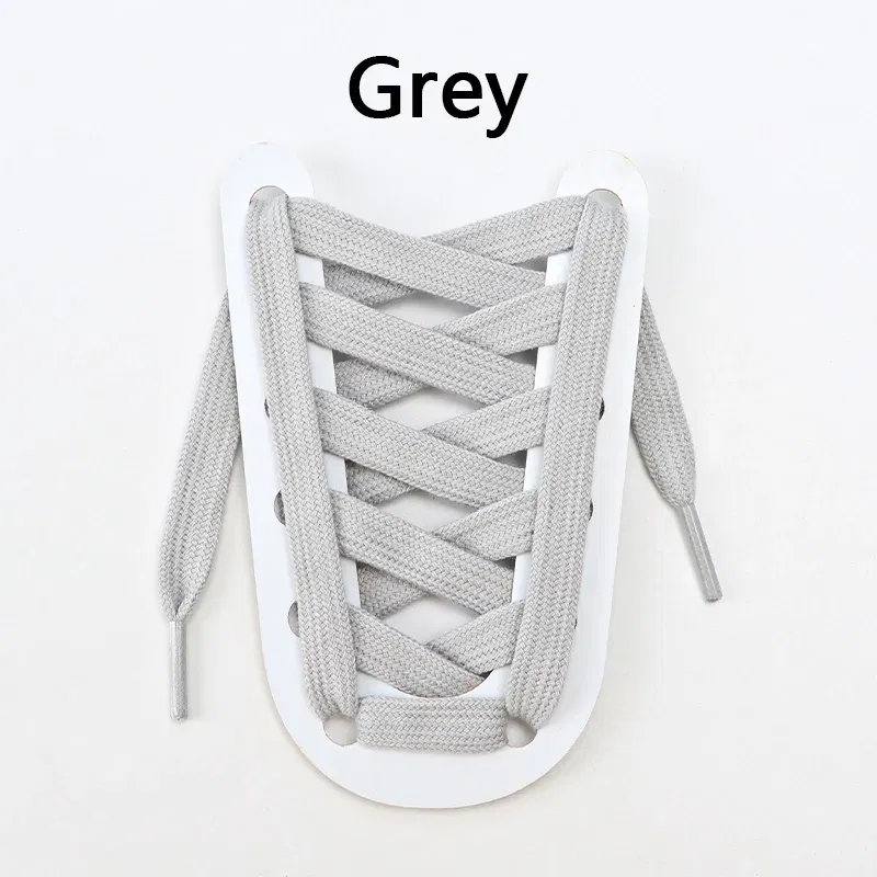 Color: GRAY, Ships From: CHINA, Length: 160cm - 1 Pair Flat Shoelaces for Sneakers Rugged Wear-resistant Classic Canvas Sports Shoe Laces Women Men Shoelace Solid Double Cotton