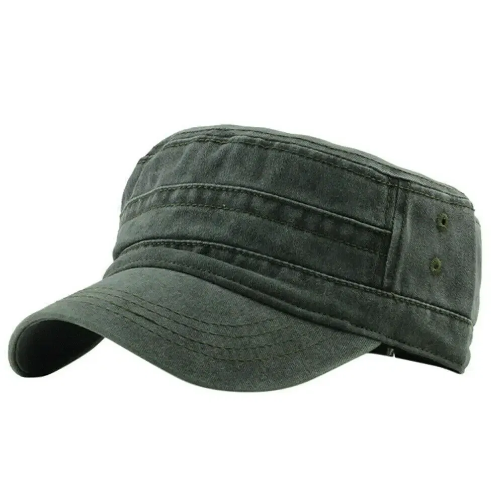 Color: army green - 1PC Camouflage Army Hat Men Women Baseball Cap Camo Military Cadet Combat Fishing Cap