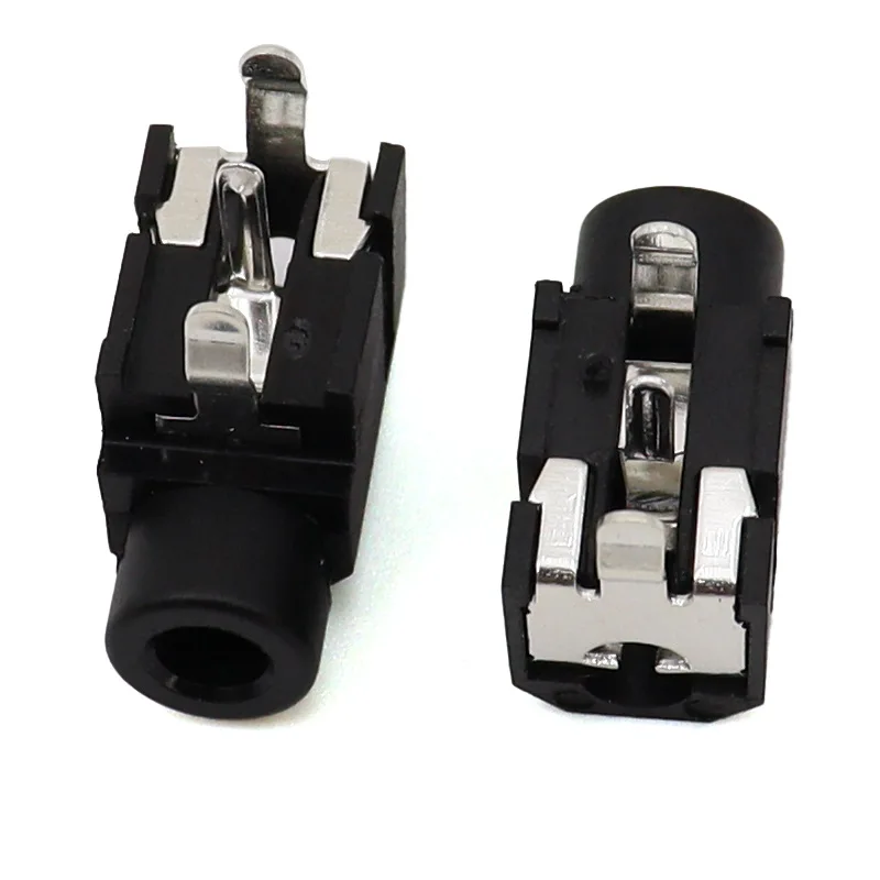 Color: WHITE, Ships From: CHINA - 10pcs Headphone Jack PJ-314 mono/dual channel socket 3.5mm audio socket directly plugged into 3-pin horizontal socket