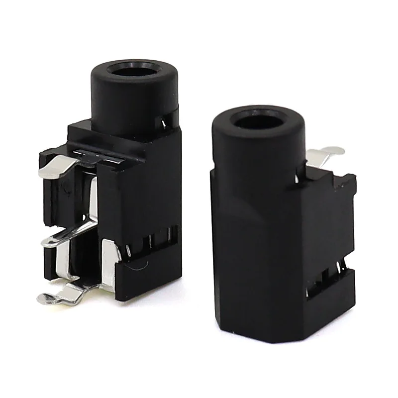 Color: WHITE, Ships From: CHINA - 10pcs Headphone Jack PJ-314 mono/dual channel socket 3.5mm audio socket directly plugged into 3-pin horizontal socket