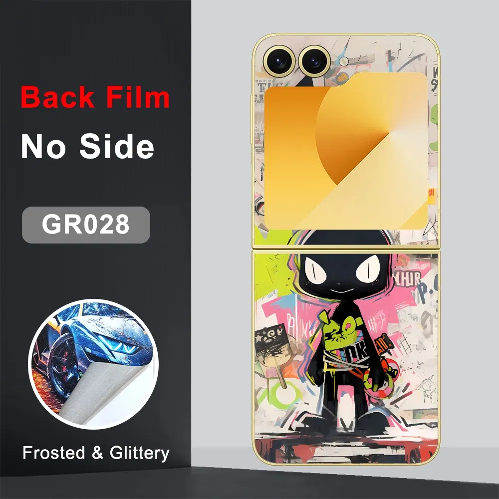 Color: Glazed, Bundle: Bundle 21 - CASEKiTTY Skin For Galaxy Z Flip 5 Back Film Samsung Z Flip 6 Sticker Flip 4 3 Protective Decal Wrap Back Cover Screen Protector
